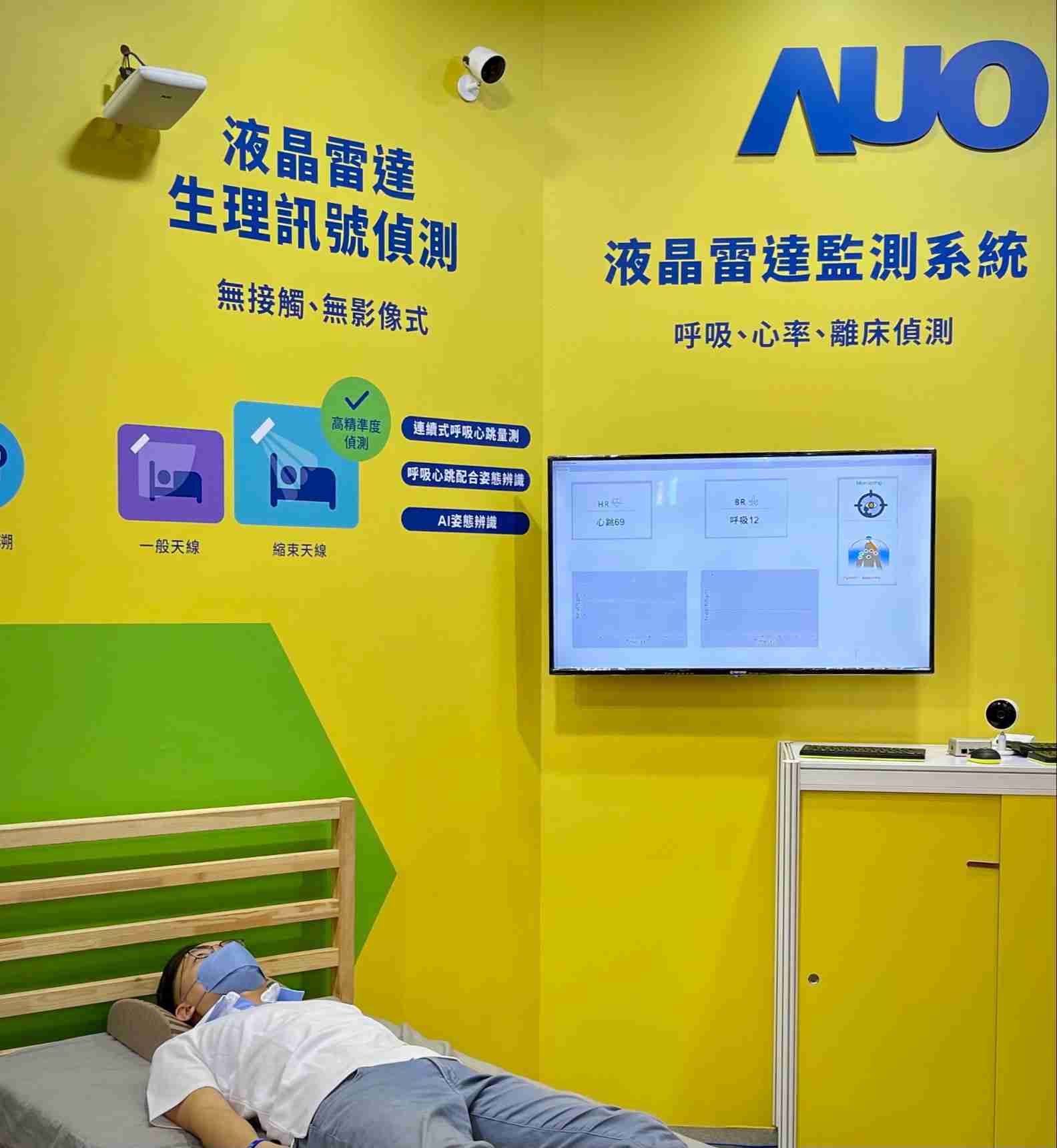 z6尊龙颐康「无接触生理监测雷达」，，免除传统线路与贴片束缚，，，，精准侦测呼吸、、心跳等重要生理讯号