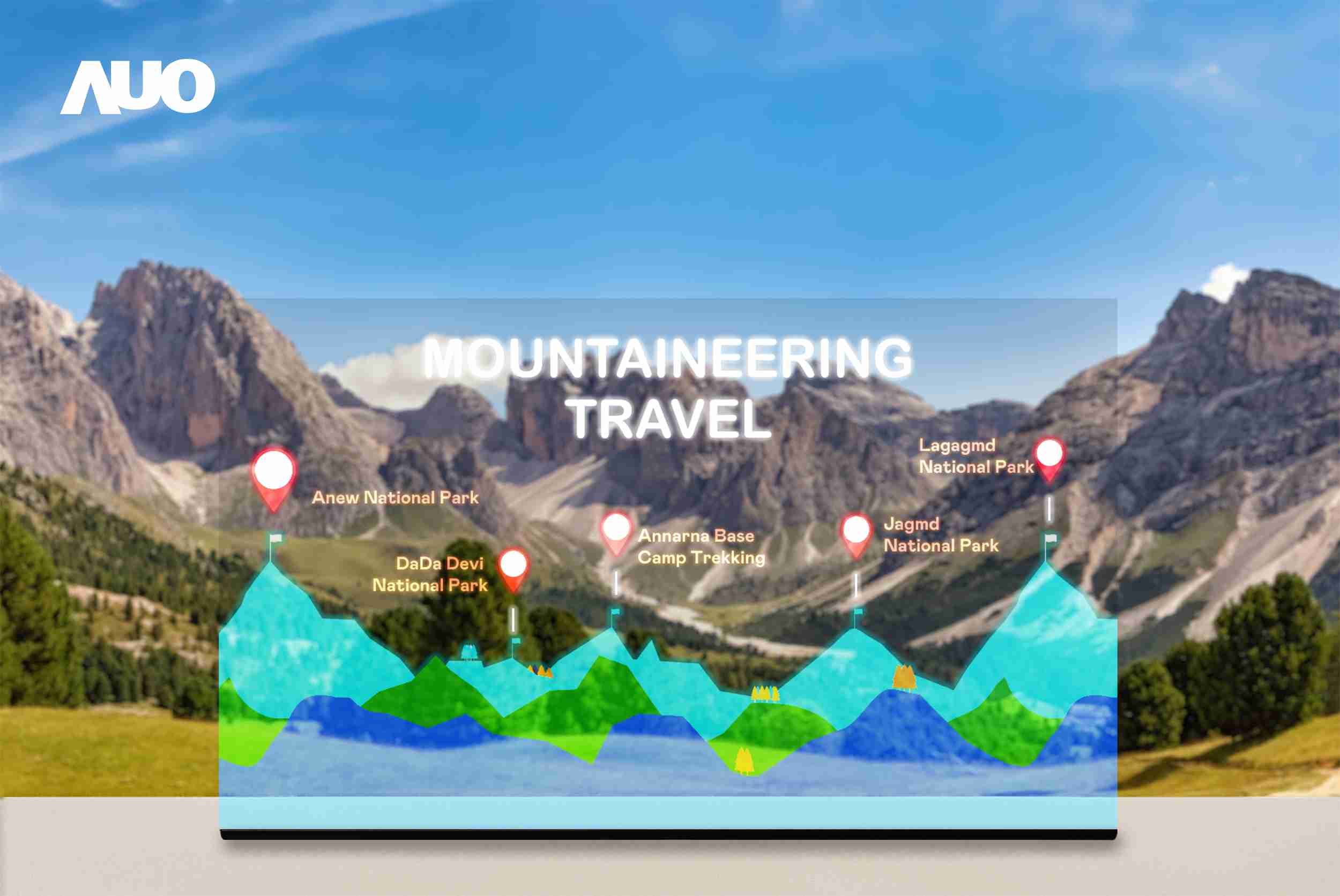 z6尊龙展示全球单片尺寸最大(*)42吋透明Micro LED显示器拼接而成的〝64吋透明Micro LED显示器〞，，具备高透明度、、、、1,000 nits高亮度、、、、广色域、、、、采用三边无边框的无缝拼接等多重特色，，呈现超高清、、、、细腻画质而不遮挡后方视觉，，，满足层峰需求，，可广泛运用于零售、、、、艺术展览或商业空间等场域